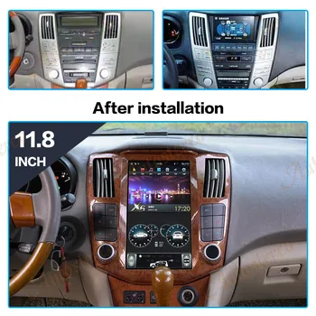 Tesla Ekranas Android 9.0 4+64 Automobilio Multimedijos Grotuvas GPS Navigacija Toyota Harrier 2003-2011 HeadUnit Radijas Stereo Daugiaformačių