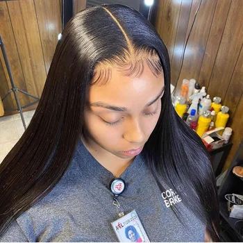 Tiesiai 6x6 Nėrinių Uždarymo Perukas Žmogaus Plaukų Perukas Brazilijos Remy Plaukų Pre-nupeštos Nėrinių Uždarymo Perukas Moterims, Nemokamas Pristatymas MYLOCKME