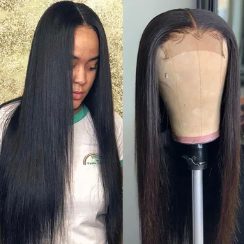 Tiesiai 6x6 Nėrinių Uždarymo Perukas Žmogaus Plaukų Perukas Brazilijos Remy Plaukų Pre-nupeštos Nėrinių Uždarymo Perukas Moterims, Nemokamas Pristatymas MYLOCKME