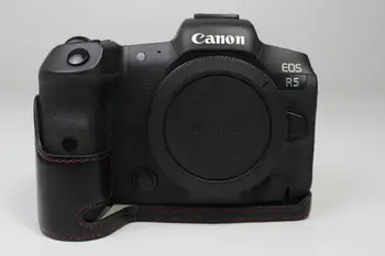 Tinka Canon eosr5 fotoaparato krepšys eosr6 apsaugos pusė rankovės bazės r5 R6 pusę Kūno korpuso dangtelį, Su dirželis, Baterija Atidarymas