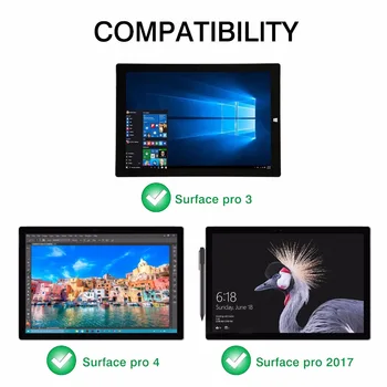 Tipas Padengti Microsoft Surface Pro 7/Pro 6/Surface Pro 5 (Pro 2017 M.),/Pro 4,Ultra-Slim Belaidis 
