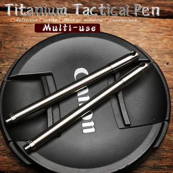 Titano Mini Taktinis Rašiklis savigynos Lauko EDC Įrankis Keychain Kišenėje Verslo Rašyti Pen Surinkimo Pen