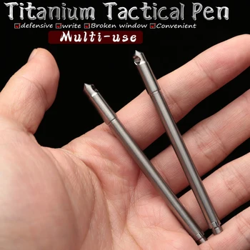 Titano Mini Taktinis Rašiklis savigynos Lauko EDC Įrankis Keychain Kišenėje Verslo Rašyti Pen Surinkimo Pen