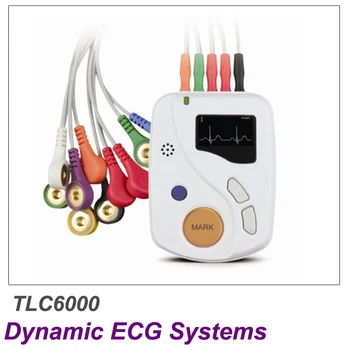 TLC6000 Dinaminis EKG Sistemos Dinaminis 12 Sukelti EKG Holter Sistemų,48 Valandų Diktofonas, Diktofonas Analizės Programinės įrangos rinkinys