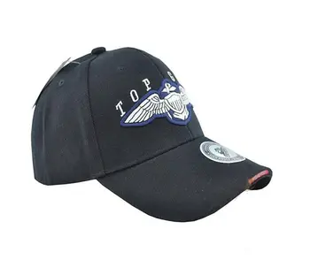 Top Gun Sporto Beisbolo Kepurės Snapeliu Lauko Kelionių Saulės Dviratį Hat, black/tan