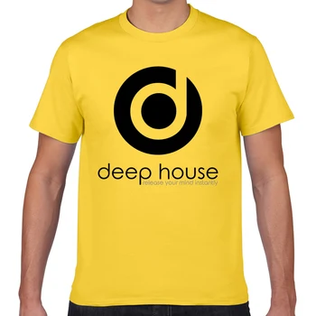 Topai Marškinėliai Vyrams deep house muziką, O-Kaklo Derliaus Geek Užsakymą Vyrų Marškinėlius XXXL