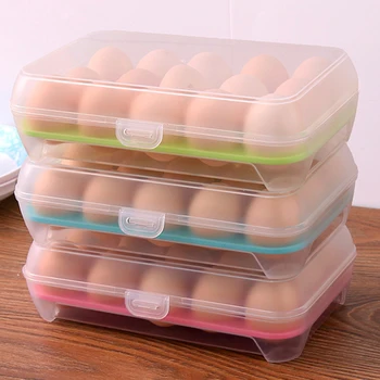 Traškūs Plastikinių Kiaušinių Talpinimo Šaldytuve Kiaušinių Laikymo Priemonė, Virtuvės Įrankis Nešiojamų Iškylą Kiaušinių Laikymo Dėžutė