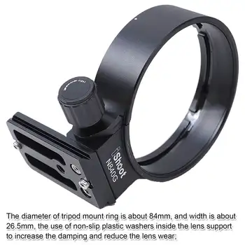 Trikojo stovo Žiedas, iShoot Fotoaparato Objektyvą Apykaklė su Greito atjungimo Plokštė, skirta Nikon AF-S NIKKOR 80-400mm f/4.5-5.6 G ED VR Objektyvas