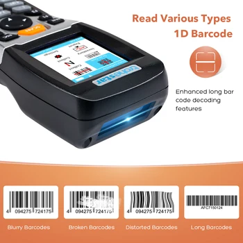 Trohestar Duomenų Surinkėjas PDA Barcode Scanner 1D brūkšninių Kodų Skaitytuvas Belaidį Rankinį Inventorių, Counter brūkšninių Kodų Skeneriai