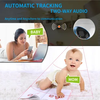 Tuya Smart Gyvenimo 1080P IP Kamera 2MP, Bevielis WiFi Saugumo VAIZDO Stebėjimo Kamera Kūdikių Moniter 
