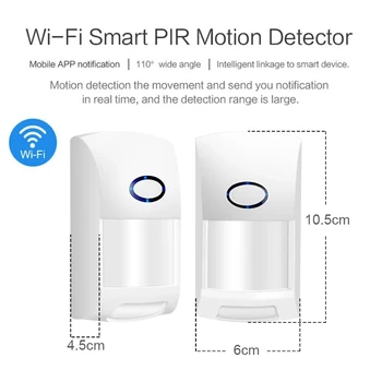 Tuya Smart WiFi Infraraudonųjų spindulių Detektoriai Judesio Jutiklio Signalą Suderinama Su Tuyasmart APP 