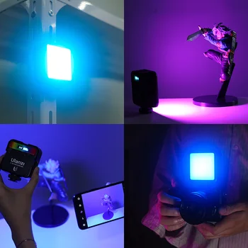 Ulanzi VL-49 Mini RGB LED Vaizdo Šviesos 2000mAh Nešiojamas Kišenėje Fotografijos Apšvietimo Vlog Užpildyti Šviesos Išmanųjį telefoną, VEIDRODINIAI SLR Lempos