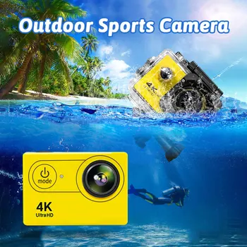 Ultra 4K Veiksmų Kameros 1080P 60fps Jutiklinis Ekranas 170 Laipsnių Vandeniui atsparus Veiksmo Kameros Šalmas Go Pro Hero Nuotolinio Valdymo Sportas Fotoaparatas