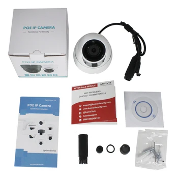 UniLook 5MP Mini Dome POE IP Camera Pastatytas Mikrofonas Lauko CCTV Saugumo Kameros IR 30m IP66 Hivision ONVIF Suderinamas H. 265