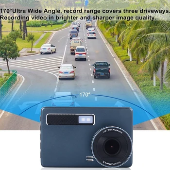 Universal Ultra-plonas Naktinis Matymas Brūkšnys Cam 1080P Automatinė Įjungimo/išjungimo G-sensorius Automobilių Dvr Plataus Kampo 3.2 colių Multi Kalba