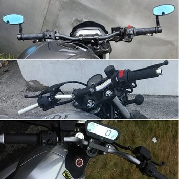 Universalus 22mm Motociklo Rankenos Motociklą Chopper Cruiser Bobber Aliuminio Rankenos Motoroleris Retro išilginis Derliaus Barai