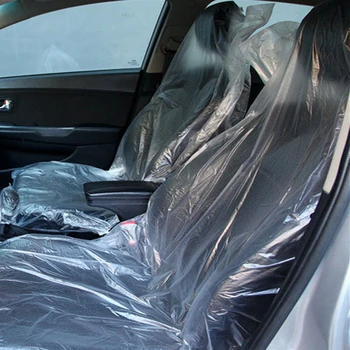 Universalus automobilių vienkartiniai plastikiniai minkštos sėdynės padengti vandeniui, automobilių remontas vienkartiniai sėdynės padengti