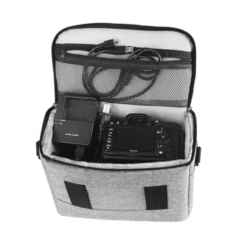 Universalus Kelionių Fotografija Objektyvo Dėklas Poliesteris Saugojimo Dėklas DSLR Fotoaparatas Atveju Apsaugoti Paketai Pečių Maišą Canon Nikon Sony