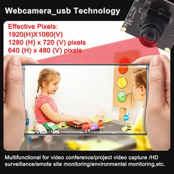 USB 3.0 2MP Kamera Sony IMX291 50fps Didelės Spartos Kamera Modulis USB 3.0 Pramonės Jokių iškraipymo lęšį Vaizdo konferencija