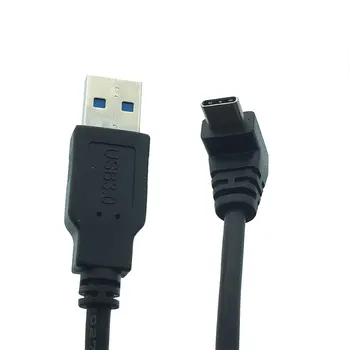 USB 3.0 (Tipo-A) Vyrų ir USB3.1 (Tipas C)90 laipsnių Kampu 1m