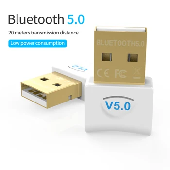 USB Bluetooth Dongle Adapterį 5.0 PC Kompiuterio Garsiakalbio Belaidės Pelės Ausinių ir 