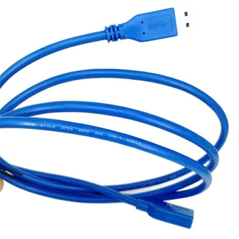 USB prailginimo Kabelis 0.5/1/1.5/3/5M USB 3.0 Vyrų ir Moterų patvarus Pratęsimo Duomenų Sinchronizavimo Laidas Laidas 5Gbps #12 Duomenų Eilutė Mėlyna