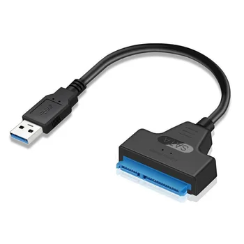 USB SATA Kabelis Sata 3 ir Usb 3.0 Adapteris Kompiuterio Kabeliai, Jungtys Adapterio Kabelį Paramos Už 2,5 Colių SSD HDD Kietasis Diskas