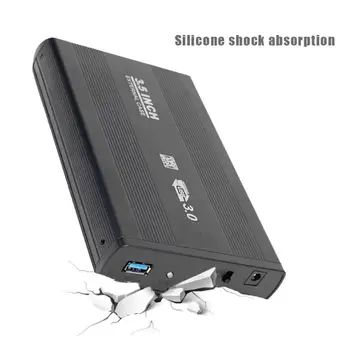 USB2.0 USB 3.0 prie SATA Prievado SSD HDD Atveju 3.5 colių 5Gbps Aliuminio Kietojo Disko Gaubto Teorinis Perdavimo Greitis iki 5 Gb / s