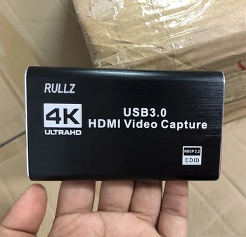 USB3.0 Videocapture 4K Linijos Mic USB 3.0 1080P HDMI suderinamus Vaizdo įrašymo Kortelė PS4 Žaidimas Live Transliacijos DVD Kamera Įrašo