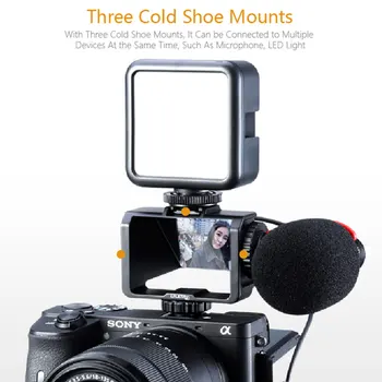 UURig Vlog Kamera Apversti Ekrano Laikiklis Selfie Mirrorless Kamera Periskopas Sprendimas Sony A6500/6300/A7M3 A7R3 Nikon Z6/Z7