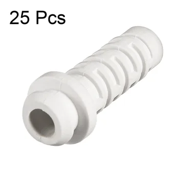 Uxcell 25Pcs/daug 4mm/5mm Vidinio Dia PVC Gumos išvado Laido Įkrovos Raštas Galios Įrankis Kabelių Movos Žarna Juoda/Balta