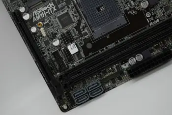 UŽ ASRock AM1H-ITX AM1/DDR3 DC maitinimo šaltinis 17*17CM mini ITX Originalus Naudojami plokštė