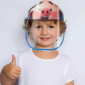 Vaikai, Vaikai Visą veidui Anti-Virus Protection Kaukė Nuimama Anti-dulkių Anti-lašelis Spittle Veido Apimantis Kibirą Saulės Bžūp