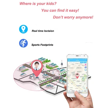 Vaikai Vandeniui Smart Žiūrėti SOS Anti-lost Kūdikių SIM Kortelės, GPS, WIFI Ryšį Vietą LBS Stebėjimo Smartwatch Vaikas Smart Žiūrėti Vaikams