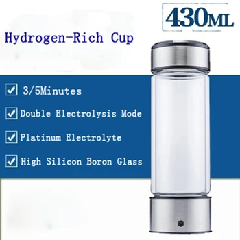 Vandenilio Vandens Generatorius Šarminis Maker Įkrovimo Nešiojamų Vandens Jonizatoriaus Butelis Super Antioxidan Vandenilio Puodelio Vandens