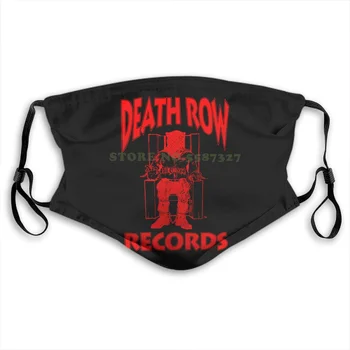 Veido Kaukė Death Row Records Įrašų Ženklo Logotipas ( Raudona ) Europos Kovos Su Dulkių Filtru Vyrams, Moterims, Vaikams, Mergaitė, Berniukas Paaugliams Kaukės