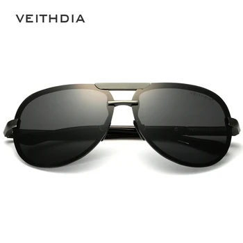 VEITHDIA 2020 Taškus Vyrai, Akiniai nuo saulės, Poliarizuoti UV400 Lens Saulės Akiniai Vyrų Aliuminio Vairavimo Akinius Eyewears Vyrų Priedai