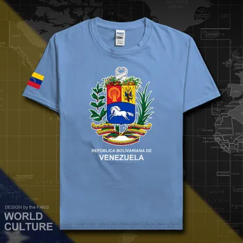 Venesuela Venesuelos mens t marškinėliai, megztiniai tautos komanda viršūnes marškinėlius medvilnės marškinėliai trumpomis Rankovėmis tees šalių vėliavomis VEN VE 20