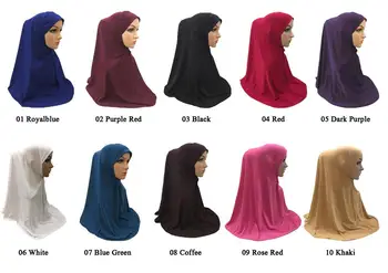 Vienas Gabalas Musulmonišką Hidžabą Moterų Amira Galvos Dangtelis, Islamo Skarelė Turbaną Niquabs Khimar Malda Galvos Apdangalai Wrap Arabų Kepurės Skrybėlės Naujas