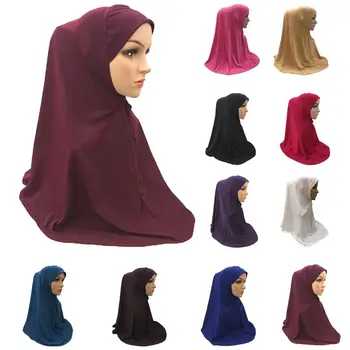 Vienas Gabalas Musulmonišką Hidžabą Moterų Amira Galvos Dangtelis, Islamo Skarelė Turbaną Niquabs Khimar Malda Galvos Apdangalai Wrap Arabų Kepurės Skrybėlės Naujas