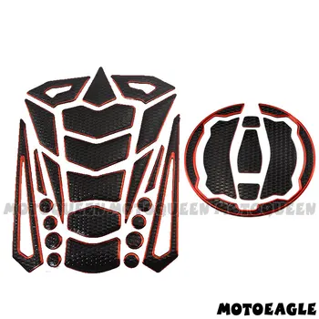 Vieną Rinkinį Motociklo Dujų Kuro Bako Dangtelis Padengti Trinkelėmis Raštas Lipdukai Lipdukas, skirtas Kawasaki Ninja Z650 Z900 Versys X300 Ninja650