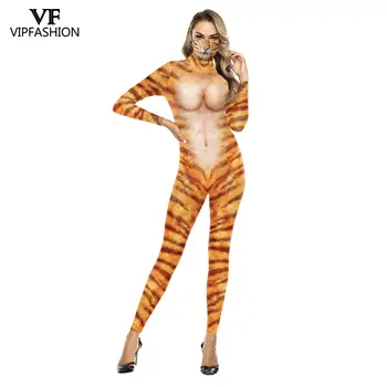 VIP MADOS Halloween Kostiumai, Moterims, Seksuali Gyvatė, Leopardas Gyvūnų Cosplay Veiklos Karnavalas Šalies Bodysuit Jumpsuits Komplektai