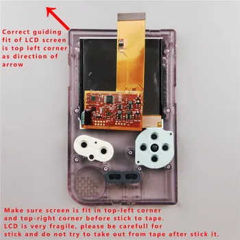 Visą IPS LCD Ekrano Rinkiniai GBP Visas Ekranas IPS LCD ekrano Apšvietimo Rinkiniai Pakeitimo Nintendo Gameboy Pocket IPS Ekranas