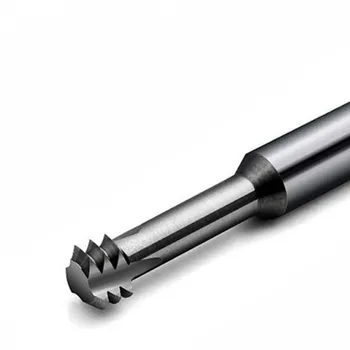 Volframo karbidas varžto sriegio frezavimo įrankis M1 - M12 3 dantų cnc pjovimo įrankis sriegis pabaiga malūnas pjovimo plieno, aliuminio