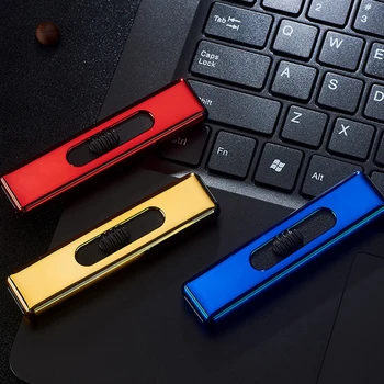 Volframo Turbo USB Lengvesni Už Cigarečių Rūkymas Elektroninių Įkrovimo WilndProof Stumti Padek