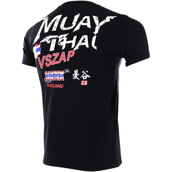 VSZAP MuayThai Bankokas 2.0 T Shirts MMA Sporto Megztinis Bokso Megztiniai Muay Thai Megztiniai MMA Jersey