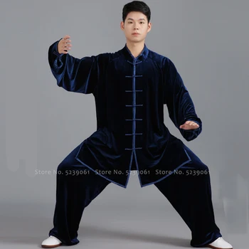 Vyrai Kung Fu Vienodas Tradicinės Kinų Hanfu Tango Kostiumas Moterims Kovos Menų Chi Komplektus Etapo Rezultatus Cosplay Kostiumas