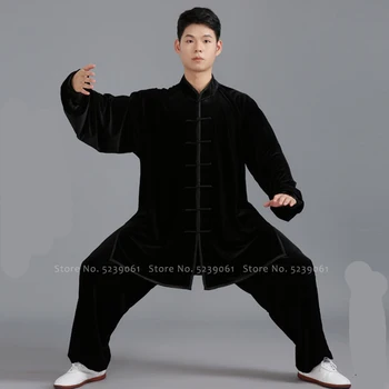 Vyrai Kung Fu Vienodas Tradicinės Kinų Hanfu Tango Kostiumas Moterims Kovos Menų Chi Komplektus Etapo Rezultatus Cosplay Kostiumas