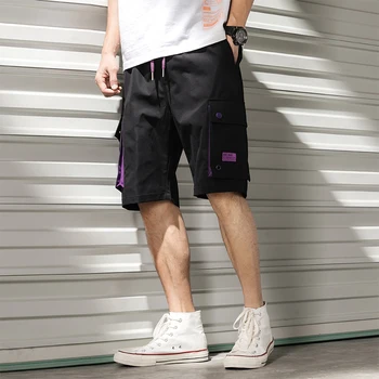 Vyrams šortai sweat hip-hop streetwear vasaros karinės mens bermudai šortai M-XXXL 2021 kišenėje krovinių trumpi šortai vyrams