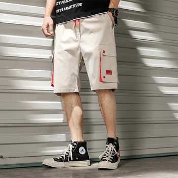 Vyrams šortai sweat hip-hop streetwear vasaros karinės mens bermudai šortai M-XXXL 2021 kišenėje krovinių trumpi šortai vyrams